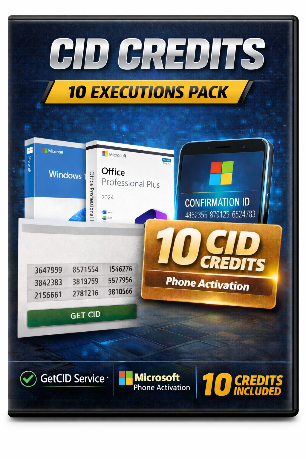 Get Confirmation ID (getcid) - Phone Activation 10 CID Credits